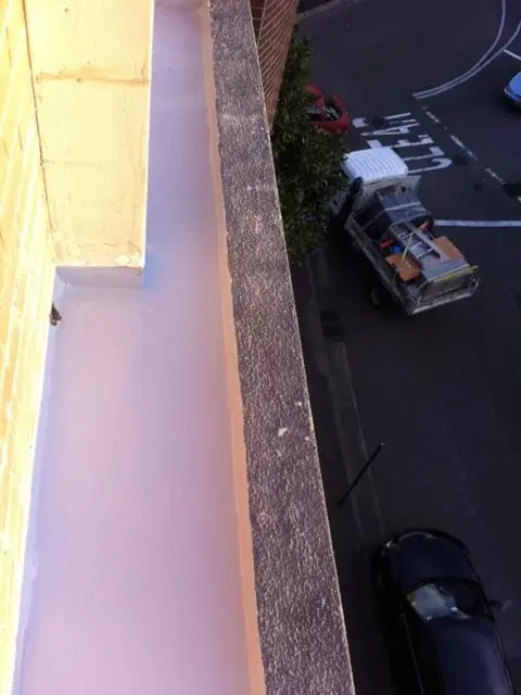 UV-stable top coat applied, Brooklyn, Cornwallis St · planter boxes