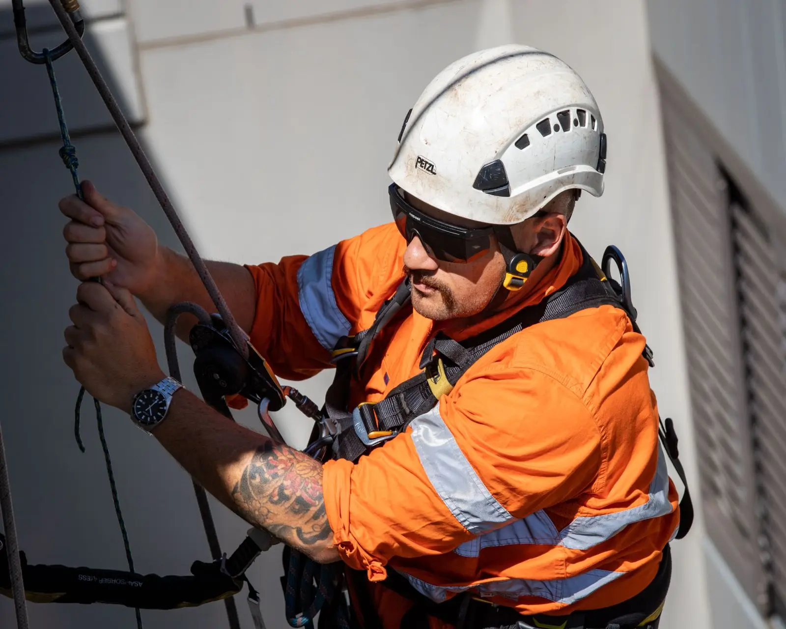 Building A: core drilling on ropes, November 2020