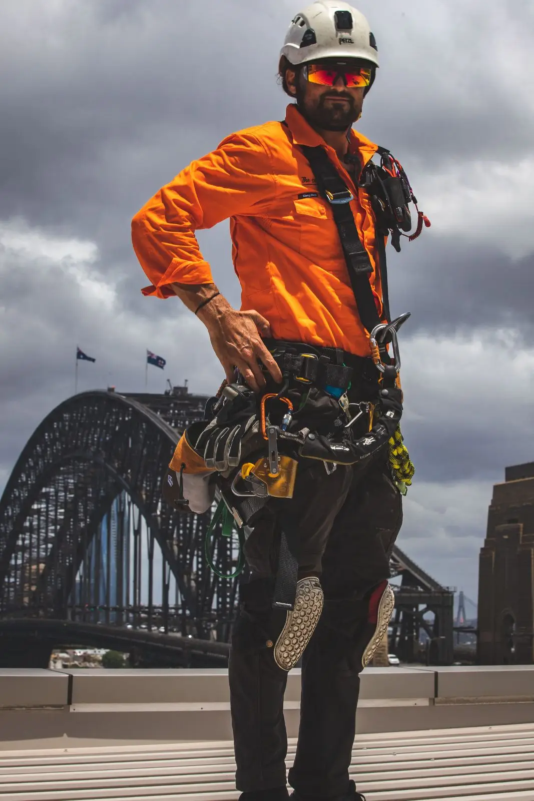 Ready to go over the edge, Upper Pitt St, Kirribilli